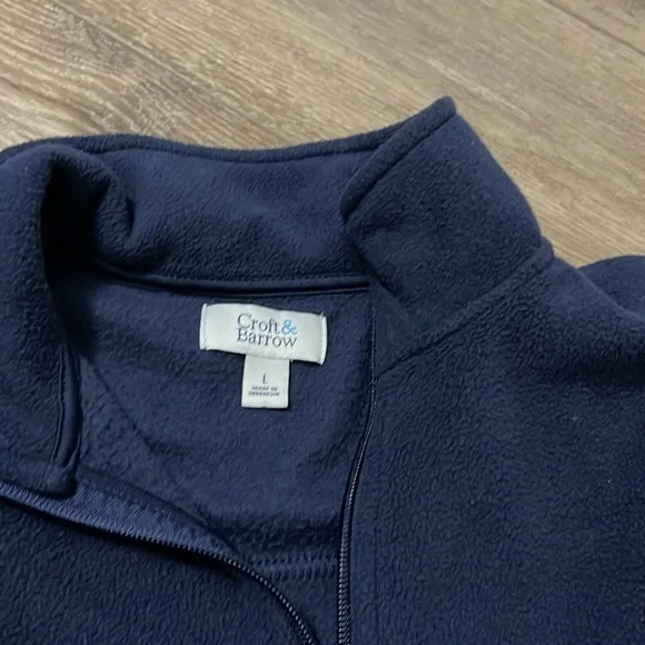 Men’s Croft & Barrow Large Fleece Blue - Picture 2 of 3